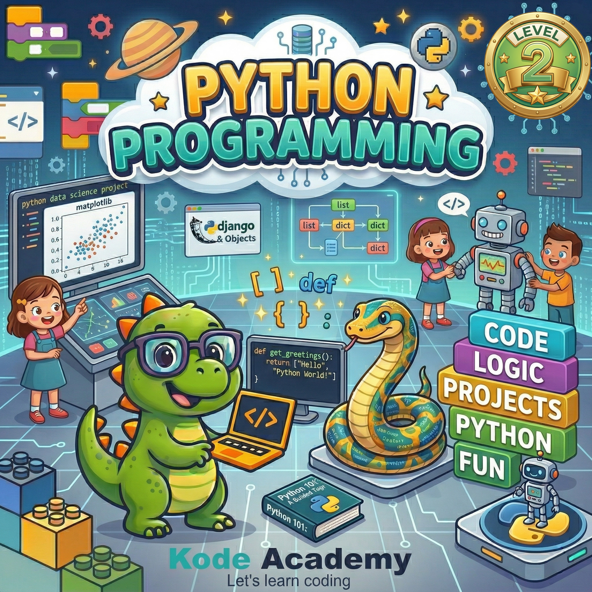 Python 2 programming course (Ages from 12)